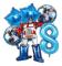 Transformers Barn Festtillbehör Optimus Prime Bumblebee Robot Födelsedagsdekoration Nummer Ballong Banner Disponibel Tallrik Cups (FMY)