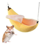 Bananformad Hamsterbädd Hängmatta Liten Djur Varm Bädd Hus