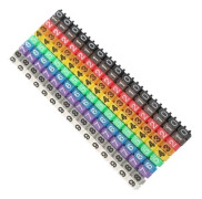 ARAMOX kabelmarkeringssats Färgglad digitaltrådsnumreringskabelmärkrör (150 st 1,5 mm²)