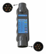 12V Trailer Socket Tester 7 Pin Male-Tester Trailer Socket Lights Wiring Circuit Diagnostic Tools-Fits Trailer Truck RV Car