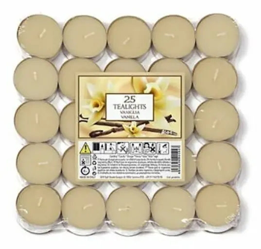 Priser Ljus Doftljus (Förpackning om 25) One Size Vanilj Vanilla One Size