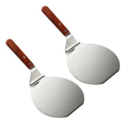 2x rostfri kakspad Pizzapannkaka Flipper Turner Cake Lifter 13''