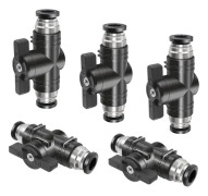 Pneumatisk manuell ventil för pneumatiska kontaktdon, styr öppning och stängning av vätskesnabbkopplingar, adapteromkopplare (8 mm)