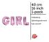 Folieballong GIRL, 36 cm