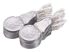 100x Silver Tone Trådögla DIY Nålträdare Söm Insättning