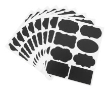 9PCS/Set PVC Glasburk Flaska Griffeltavla Etiketter Hem Kök Organisatör DIY Griffeltavla Etiketter