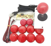DIY-kit för arkadjoystick, Zero Delay, USB-kodare, Gul