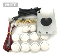 DIY-kit för arkadjoystick, Zero Delay, USB-kodare, Röd