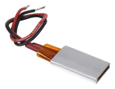 Element-AC/DC 12V Termostatisk Aluminiumskal Keramisk Värmeplatta Konstant Temperatur Värmare (Storlek: 200℃)