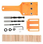38st/ set Träbearbetning Rak borrhålssökare Snickeri Borrguide HandverktygOrange