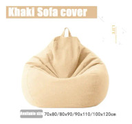 Överdrag Soffor Skydd puff Gigante Stolar Utan Fyllning Linne Tyg Lounger Sits Sittsäck Puff Soffa Tatami Puff Salong Puff Asiento