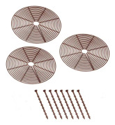 Växtskyddsbassäng, brun, set om 3, 30 cm i diameter (brun