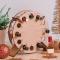 Julgran Adventskalender Vinställ Brun Trä Kreativ Fest Heminredning Adventskalender（16.54*22.83In）