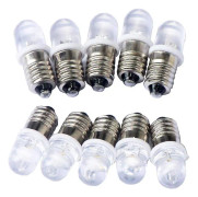 10 st E10 12V Spot LED-lampor Varmvit [hk]
