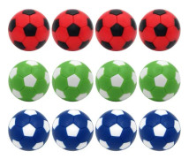 Fotbollsspelersättningsboll, fotboll, minifotboll 36 mm, officiell fotboll, flerfärgade fotbollstillbehör 12-pack