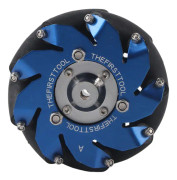 4in Mecanum Hjul Höger Aluminium med TPU Gummi Rullar Industriella Robotdelar