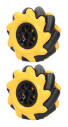 Mecanum Hjul OmniDirectionell Smart Robot Bil Delar Tillbehör DIY Leksakskomponenter 60mm (1 Par)