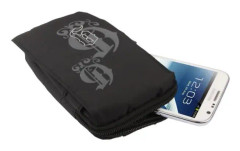 Fodral Multifunktionell Med Flera Fack Dragkedja för THURAYA X5-TOUCH (2018) > Svart (16 x 9.5 cm)