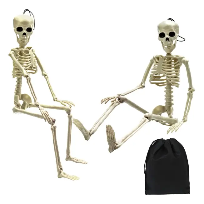 Skelettbenmodell 15,8 tum Spökhus Graveyard Halloween 2-pack