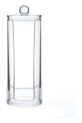 Rund sminkborttagningsservettdispenser, låda, bomullssortiment, transparent, a