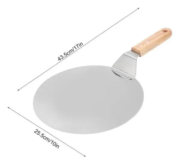 Rund pizzaskyffel för pizzaskal för hemkökstillbehör