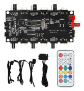 LED Light Controller PCB Power Fläkt Hub 4/3 Pin ARGB Splitter Trådlös fjärrkontroll