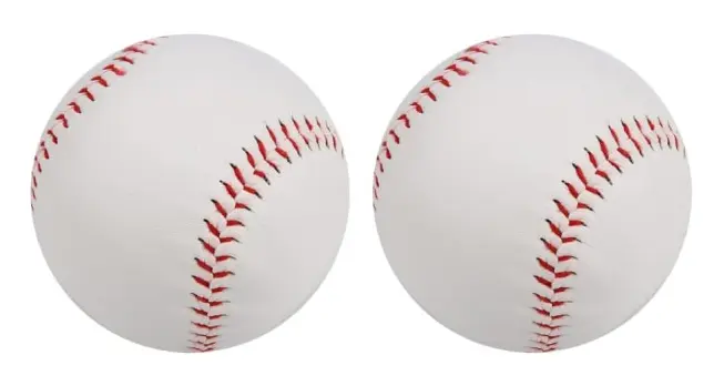 Professionell baseboll, PVC handsydd mjuk skumbaseboll för vuxna ungdomsträning professionell basebollspel (2 stycken)
