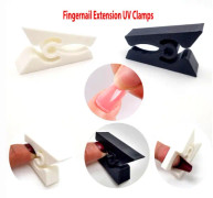 Nagelförlängning UV-klämmor/ nagelklämma manikyrverktygssats 10 pcs white one size