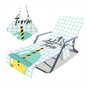 Fashion Printing Summer Lounge Chair Cover för solbad wi