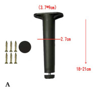 Teleskopisk balkstödfot Icke massivt trä sängbräda ram She Black 18cm-21cm