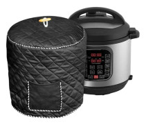 Dammskydd för tryckkokare, vattentätt och hållbart, med ficka och handtag (8Qt Instant Black)