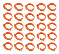 100 st kycklingring storlek justerbar fjäderfä digital ben tag B