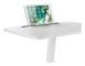 Desk Maclean standing table for working table, height adjustment, gas spring, white, max height 120cm, MC-849