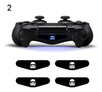 DATA FROG 4PCS LED Light Bar Sticker För PS4 Spelkonsol Decal Skin Stickers För Playstation 4 Controller Tillbehör 2023