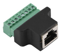 DVR Ethernet-kontakt RJ45 honkontakt till 8-stifts skruvkontakt