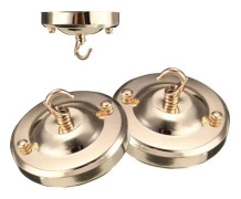 Rosa takkrok, retro järnkrok, multifunktionell takkrok för taklampa, hängande kroktillbehör för ljusarmatur, ljuskrona (guld)