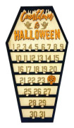 Halloween Nedräkningskalender Kista Kalender DIY Rörliga Träblock