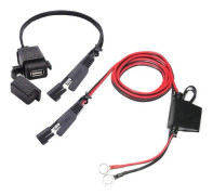 CQBB Motorcykel USB laddare Sae till USB kabeladapter Sae Quick