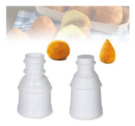2 st Arancini- form 160 gram DIY-rismaskinsmodell Hemlagad fylld köttspets boll spetsig och rund risbollsmaskin Form Kök Återanvändbar
