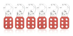 6 st/ set 6 håls lockout Tagout Säkerhet Hasp manipuleringssäker för industriell kemisk power