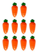 10 st påskplastbehållare i form av morötter, godislådor, tomma påfyllningsbara presentaskar (orange)