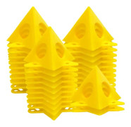 IC 10st Mini Cone Paint Stands Pyramid Stands Set Painter's Pyram Yellow 10st