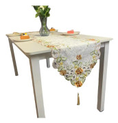 Broderad bordslöpare med färgglada blommor ca 40 x 150 cm