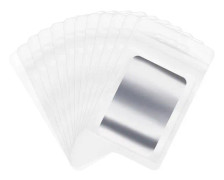 200 aluminium plastpåsar (Vita, 8 x 13 cm)