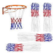 Set med 4 hållbara basketnät, ersättningsnät för basket