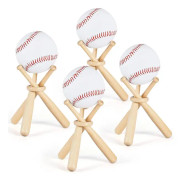 Träställ för baseboll med minibasebollträn och