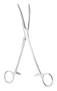 Hemostatisk rengöringstång i rostfritt stål med böjd spets för husdjur, hund, katt, hårborttagning, 20 cm