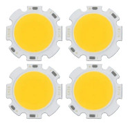 4x 5w Chip Light Round Cob Super Bright Led Light Led Lamp Lampor Varmvit Dc15-17v