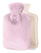 Varmvattenflaska med fluffigt överdrag - Mjuk lyx, 2L stor varmvattenflaska som en fantastisk present till kvinnor och män, varm varmvattenpåse för sängen, mysiga nätter