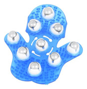 Anticellulitmassagehandske (blå), anticellulitmassagerborste Cosmopolitan Body Massage Glove Anti-Stress Manuell Massager